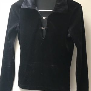 Velvet stretchable blouse